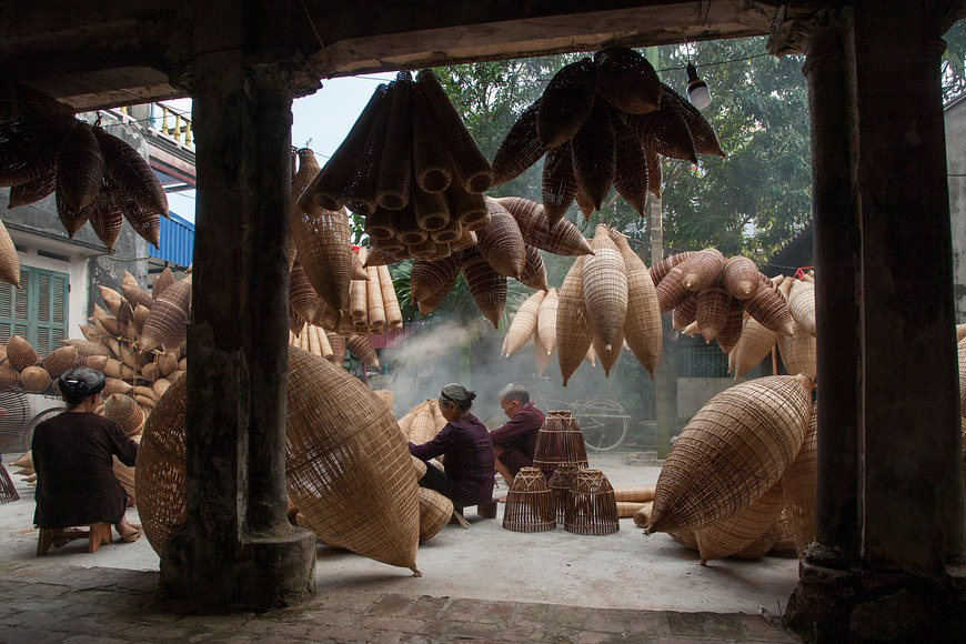 Traditional crafts and handicrafts on Ma May street Hanoi