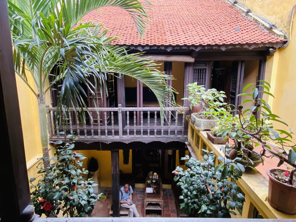 Ancient houses and historical sites ma may street hanoi