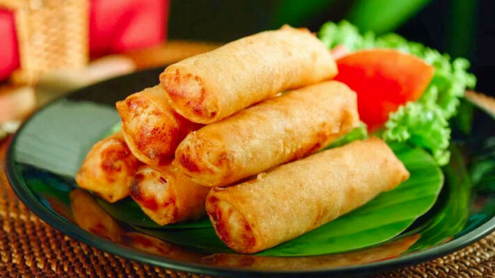 Vietnamese fried spring rolls attractive