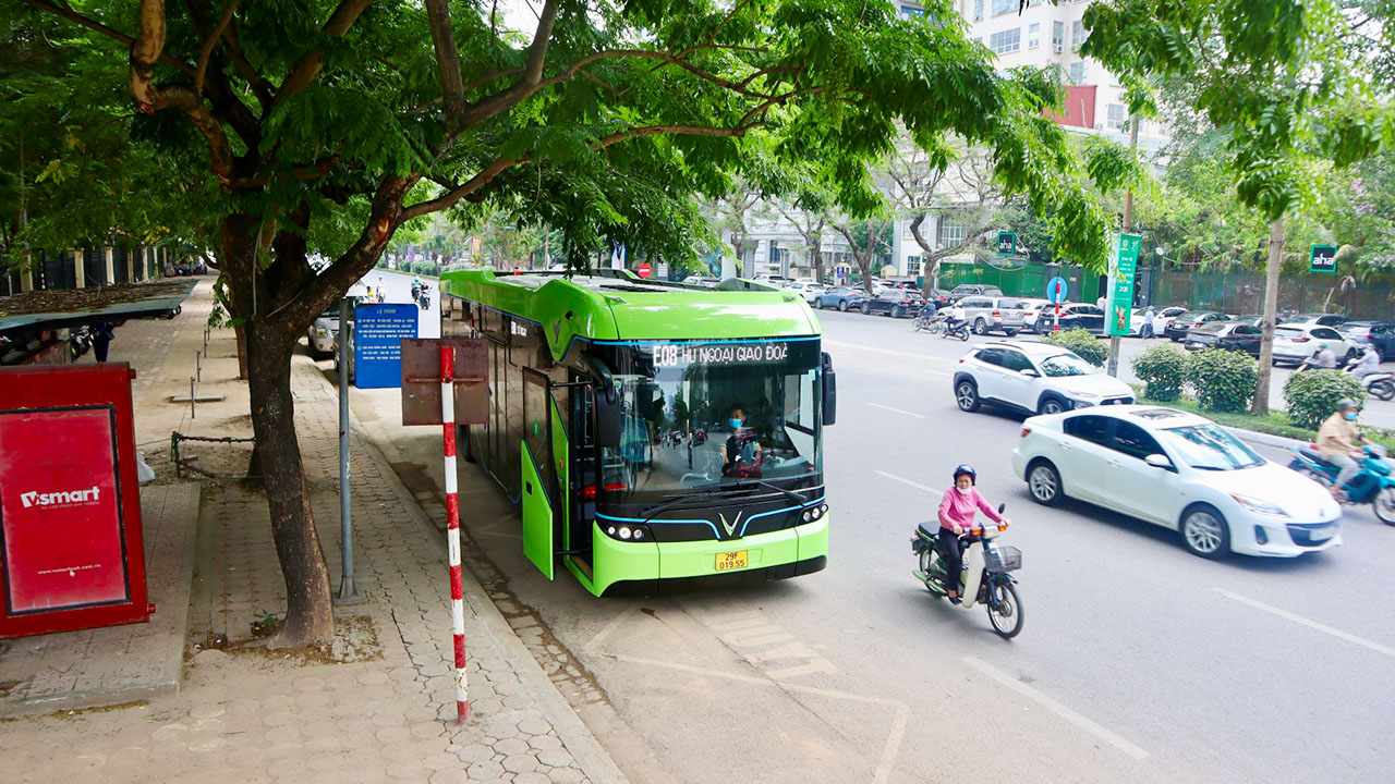 Bus to Van Phuc Village