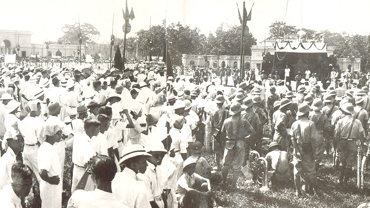 Ba Dinh Square in 1945