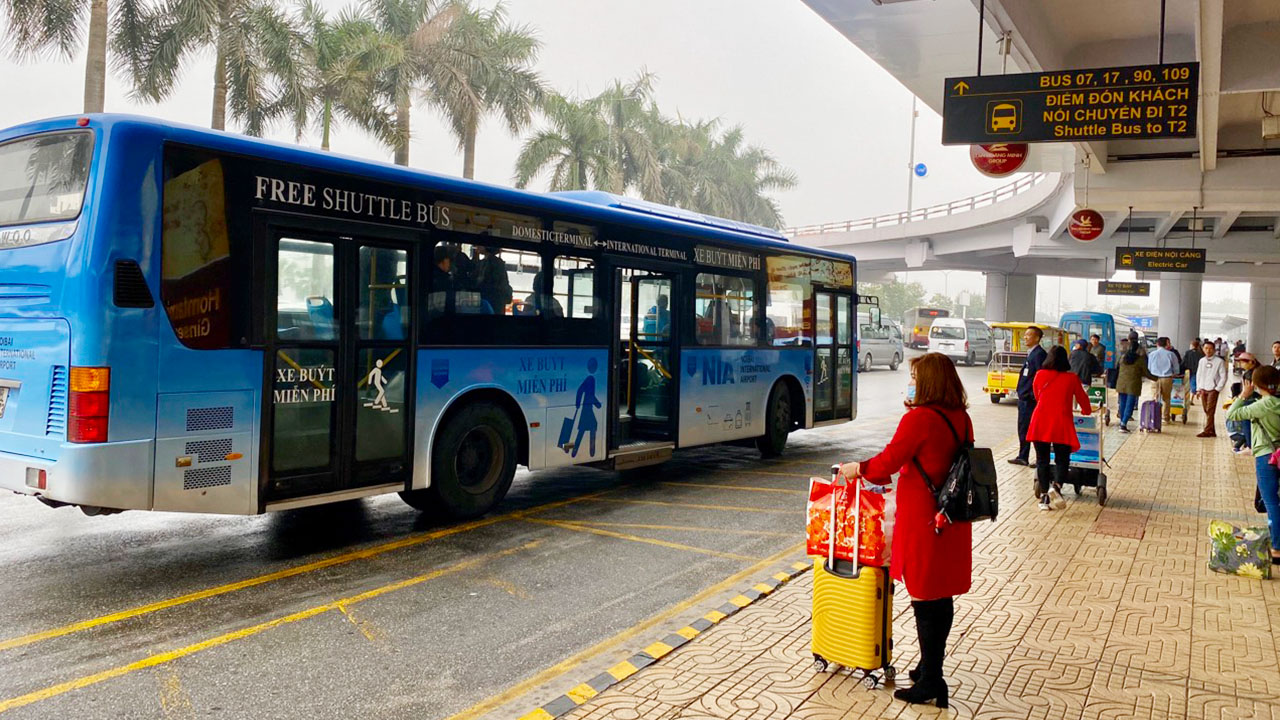 Hanoi Airport to Old Quarter by airline bus