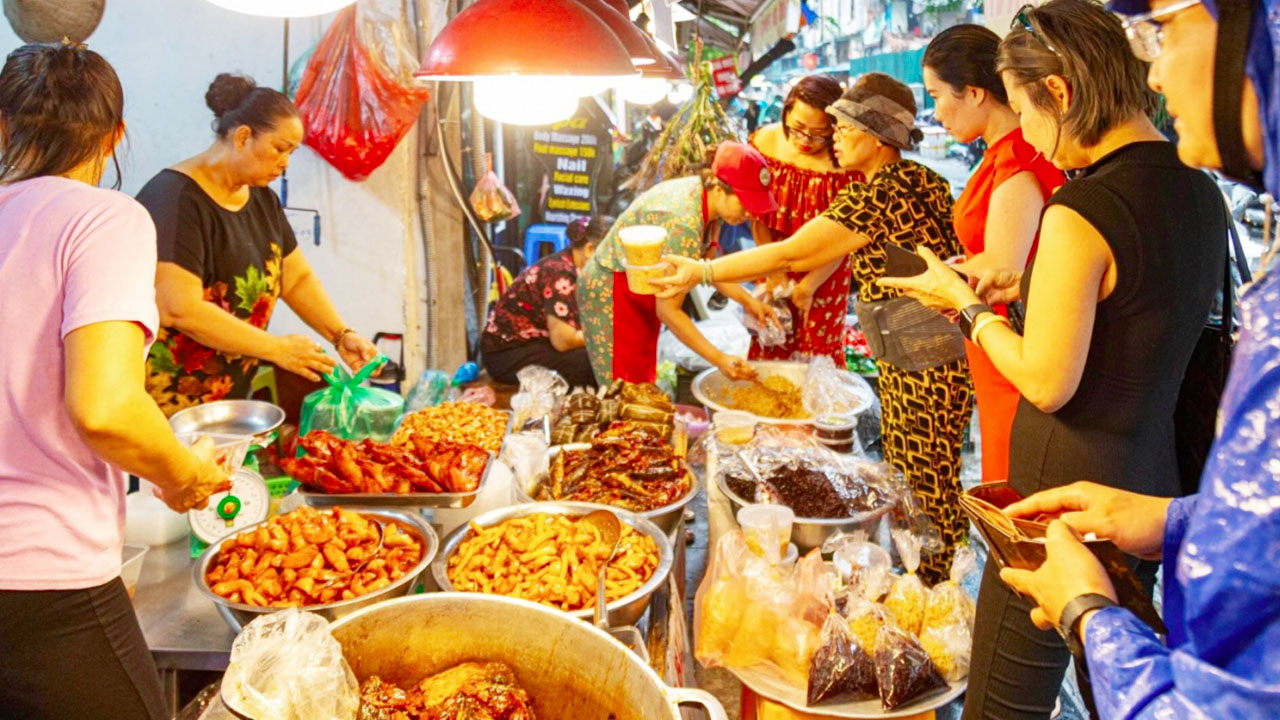 Street food markets and stalls hanoi culture