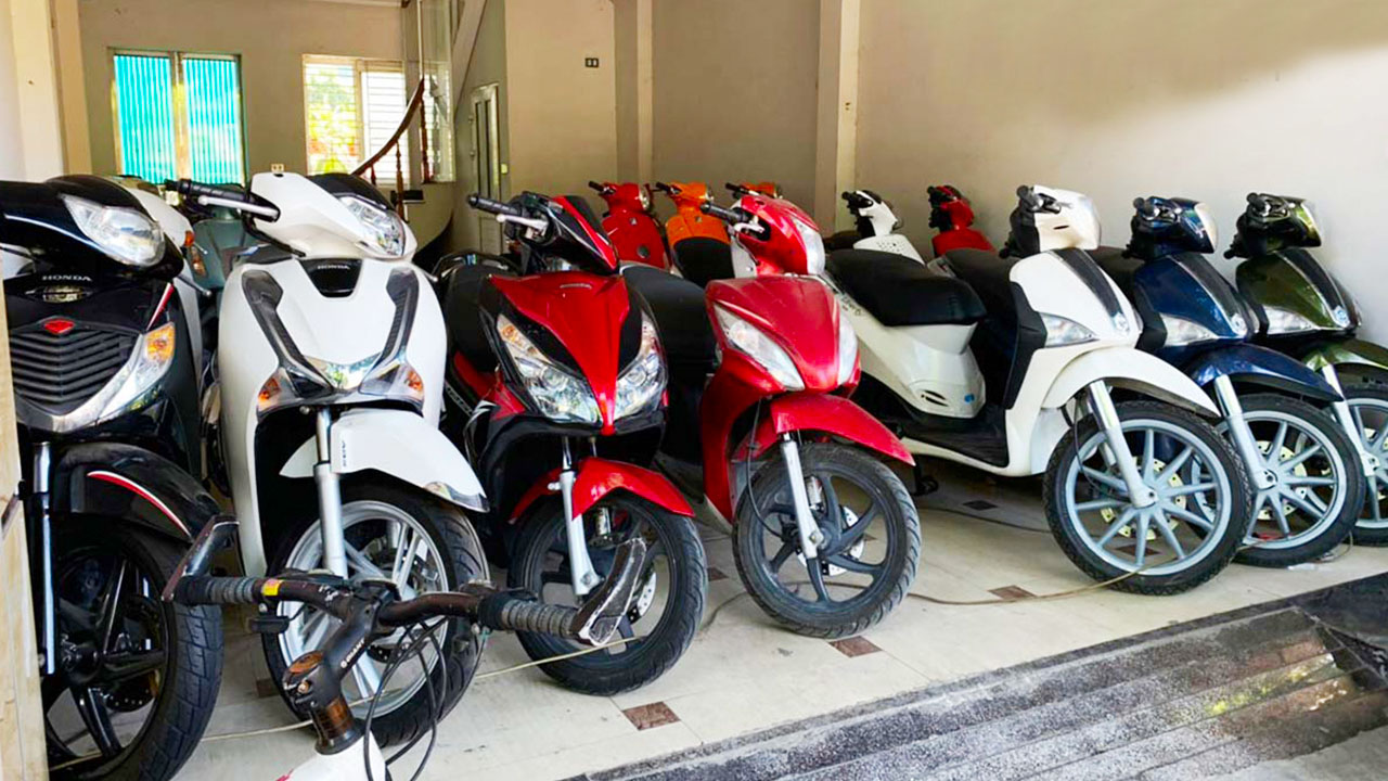 Automatic scooters motorcycle rental hanoi vietnam