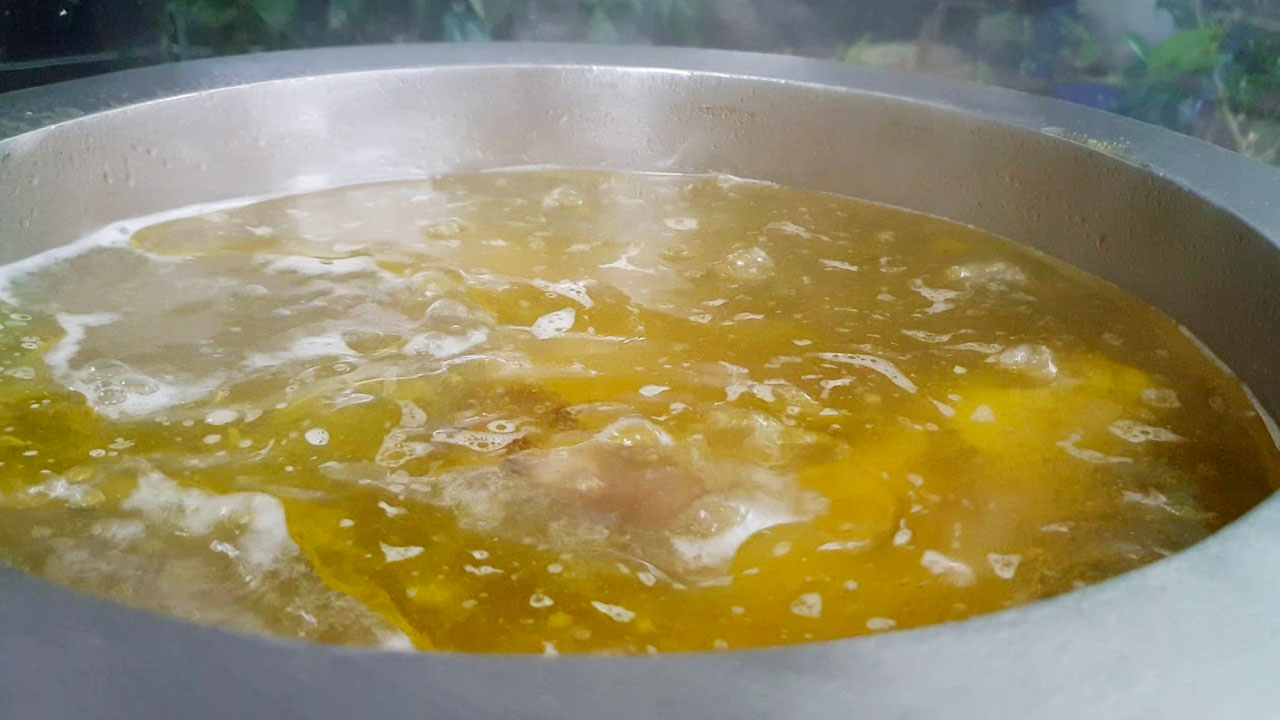 Broth Preparation for Pho Traditional Vietnamese Dishes