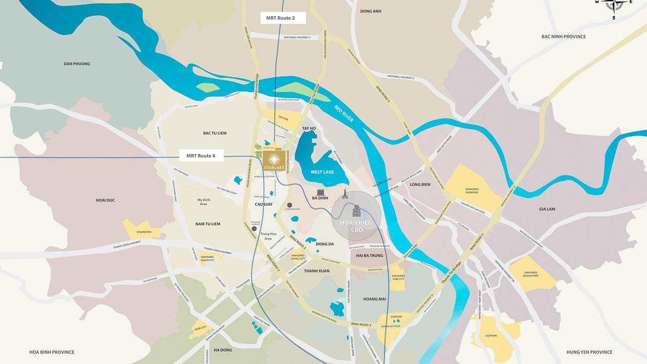 West Lake Hanoi Map