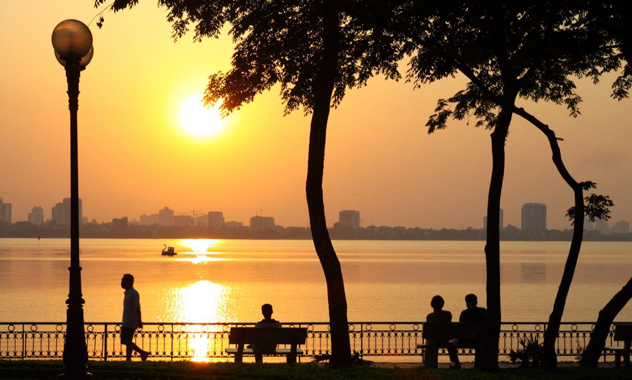 Activities around West Lake Hanoi