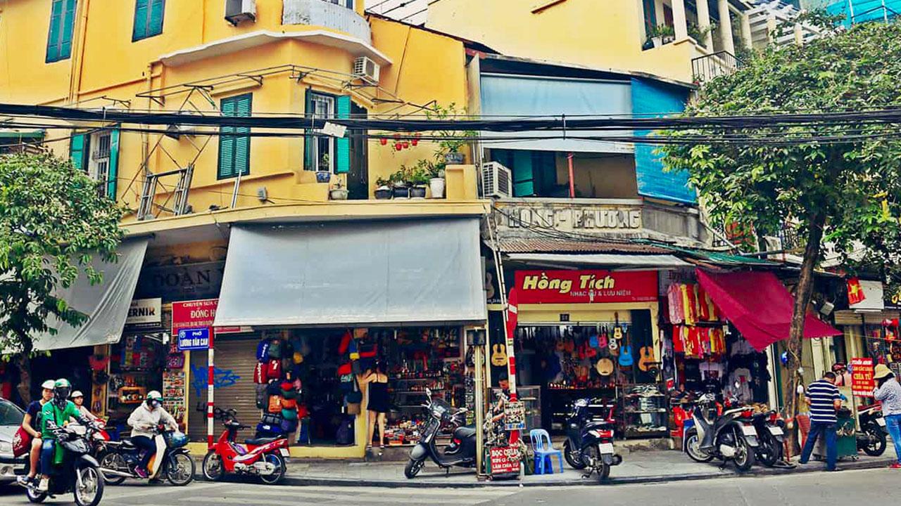 Comparison with other streets in hanoi luong van can street