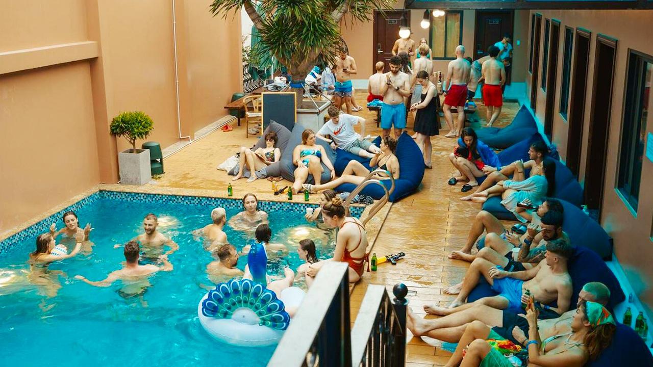 Hostel with swimming pool