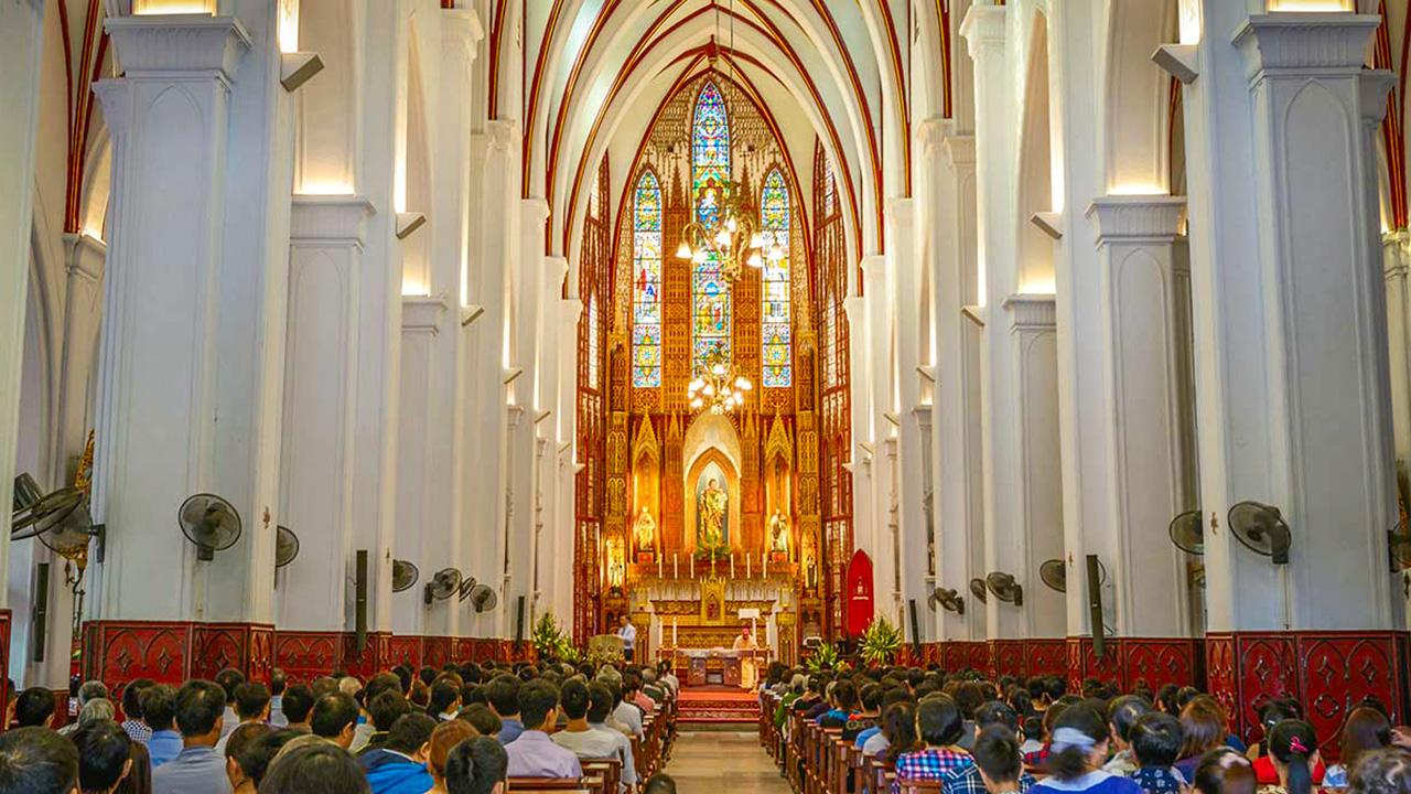 Interior decoration of St. Joseph Cathedral