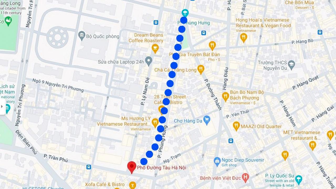 How to get there by public transport hang giay street hanoi