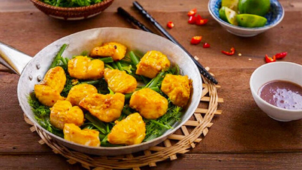 Chả cá Lã Vọng nướng vàng ươm