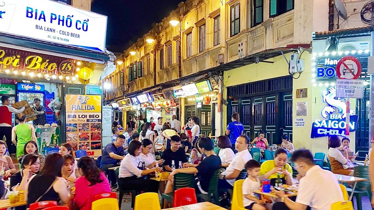 Map of Ta Hien Street in Hanoi Old Quarter